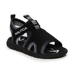 Nautica Kids Sports Sandals - Water Shoes Open Toe Athletic Summer Sandal Boy - Girl -Diera-Black Tie Dye-12